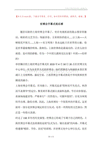 世博会开幕式观后感.docx