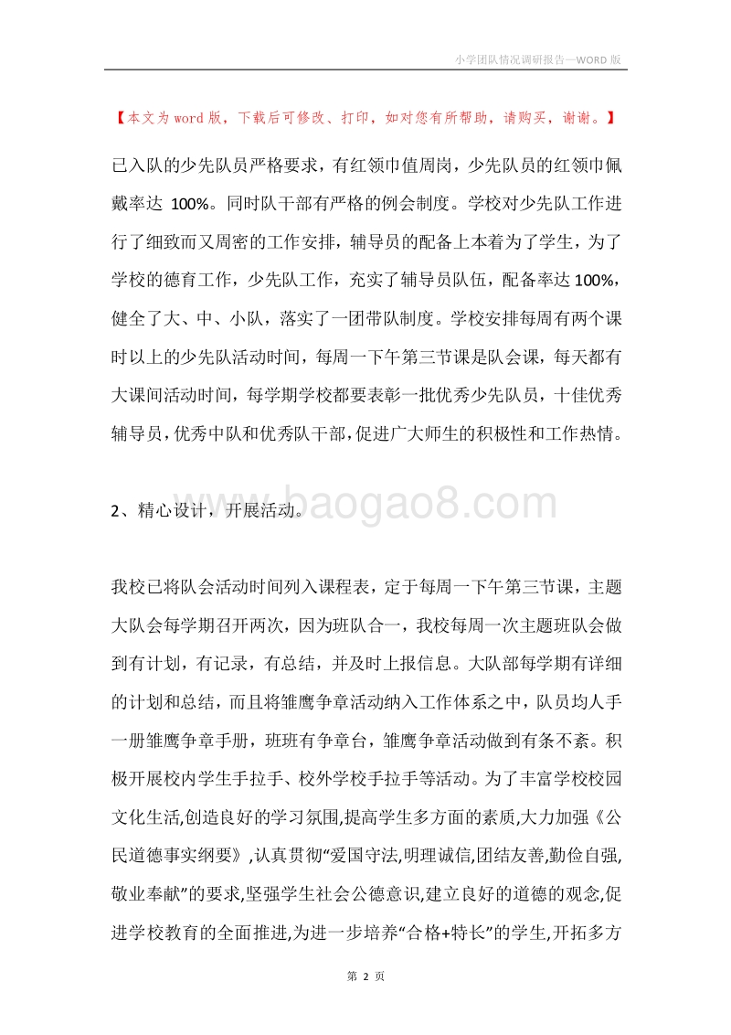 小学团队情况调研报告.docx_第2页