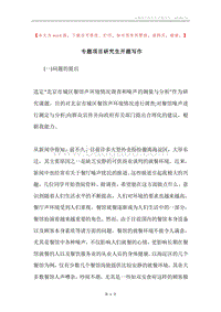 专题项目研究生开题写作.docx