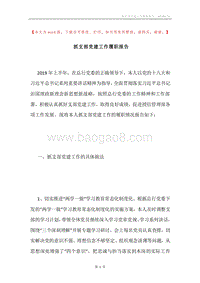 抓支部党建工作履职报告.docx
