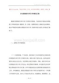 乡扫黑除恶专项斗争情况汇报.docx
