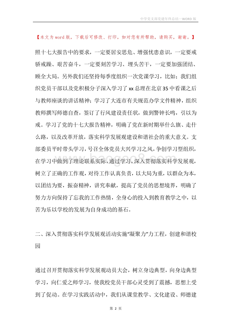 中学党支部党建年终总结.docx_第2页