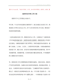 宣传科长年终工作小结.docx