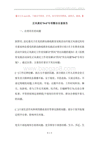 正风肃纪“9+3”专项整治自查报告.docx