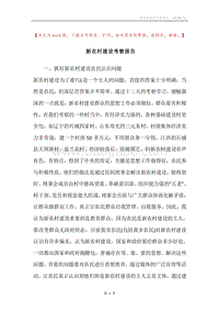 新农村建设考察报告.docx