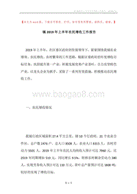 镇2019年上半年农民增收工作报告.docx