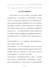 执行总监年度履职报告.docx