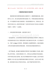 乡镇团组织建设交流材料.docx