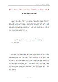 镇企业办半年工作总结.docx