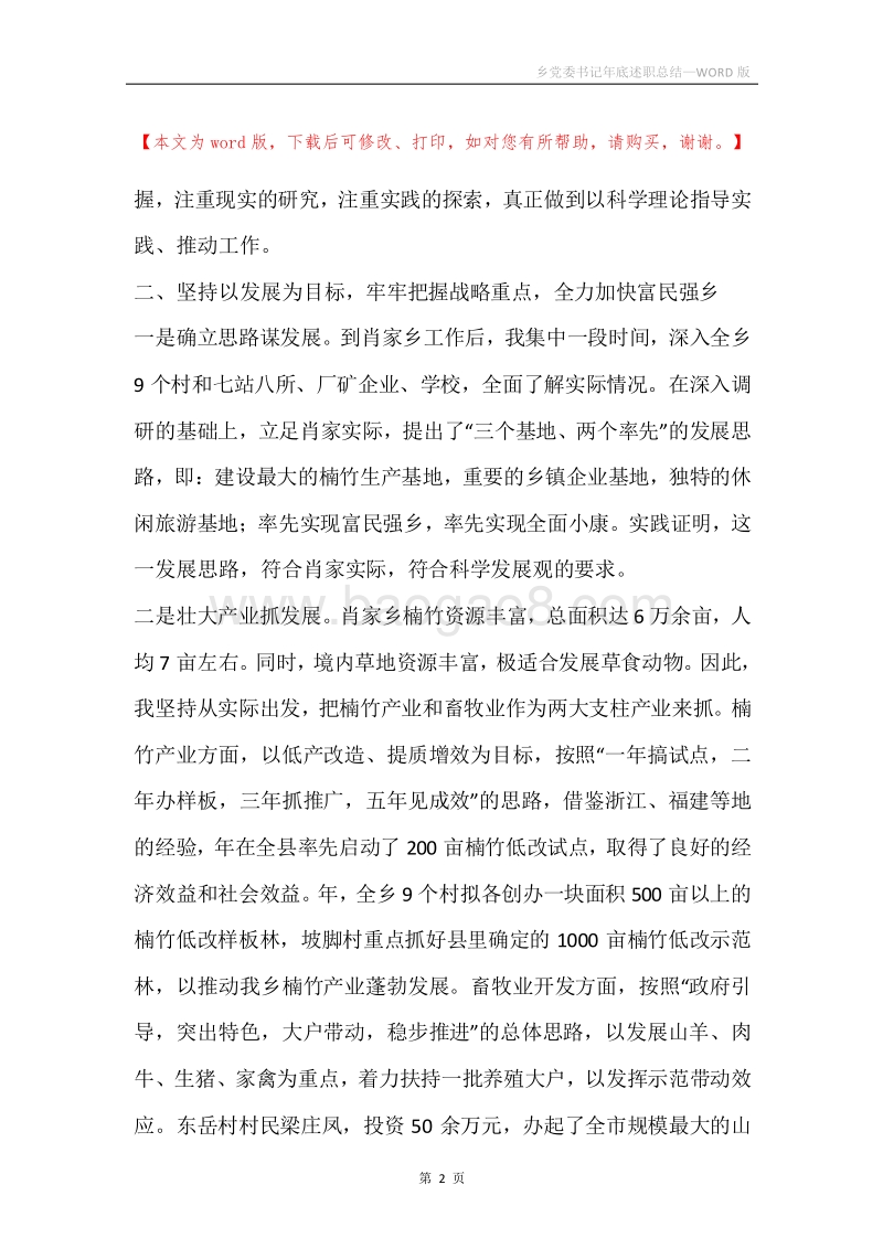 乡党委书记年底述职总结.docx_第2页