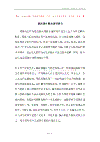新闻媒体整治调研报告.docx