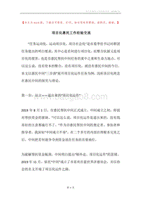 项目化惠民工作经验交流.docx