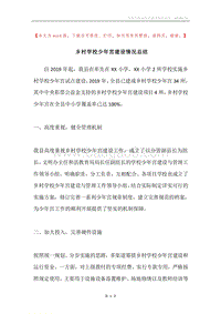 乡村学校少年宫建设情况总结.docx