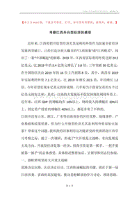考察江西外向型经济的感受.docx
