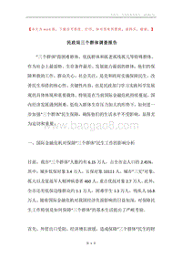 民政局三个群体调查报告.docx