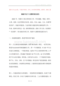 镇副书记个人履职情况报告.docx