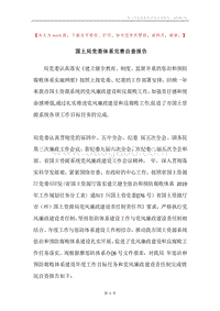 国土局党委体系完善自查报告.docx
