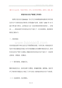 质监局安全生产督查工作报告.docx
