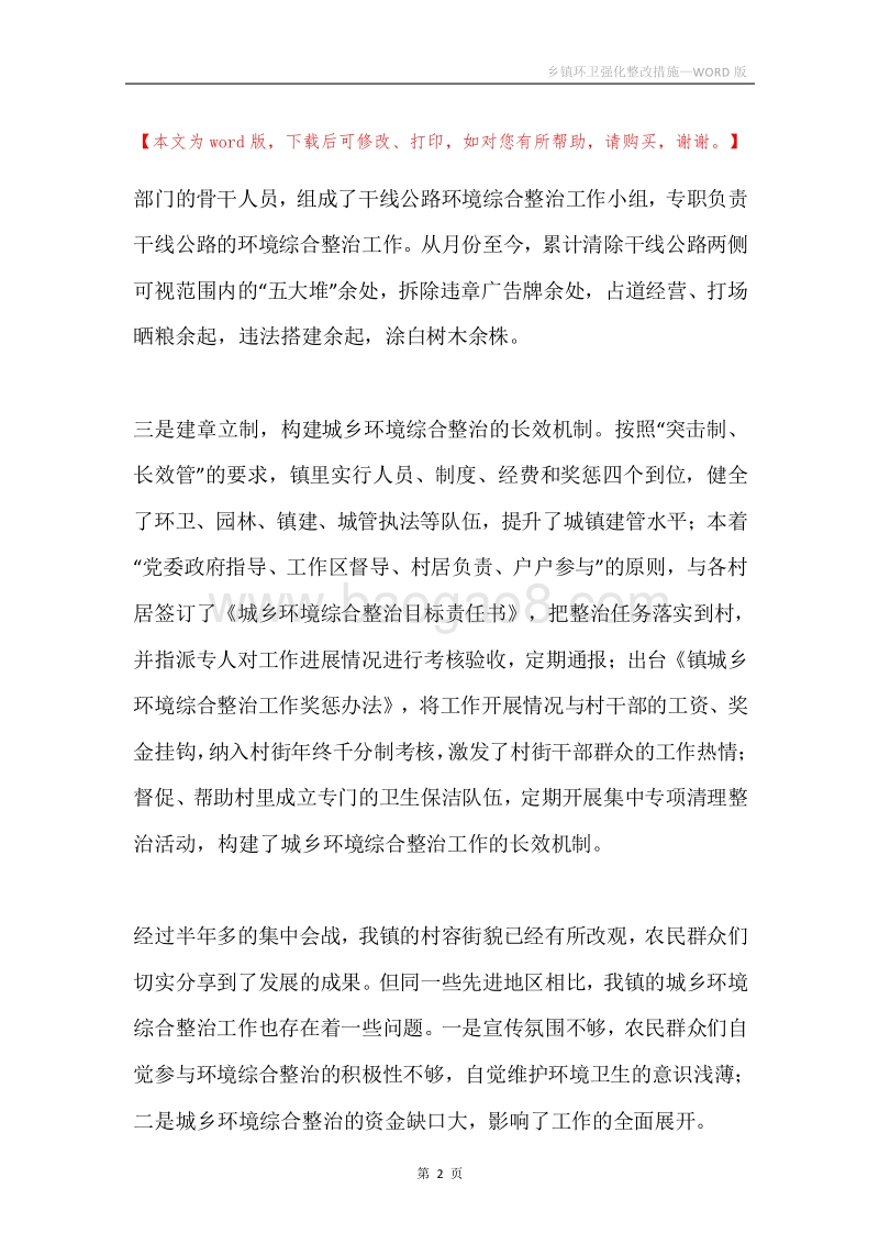 乡镇环卫强化整改措施.docx_第2页
