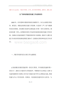 文广新局抓基层党建工作述职报告.docx