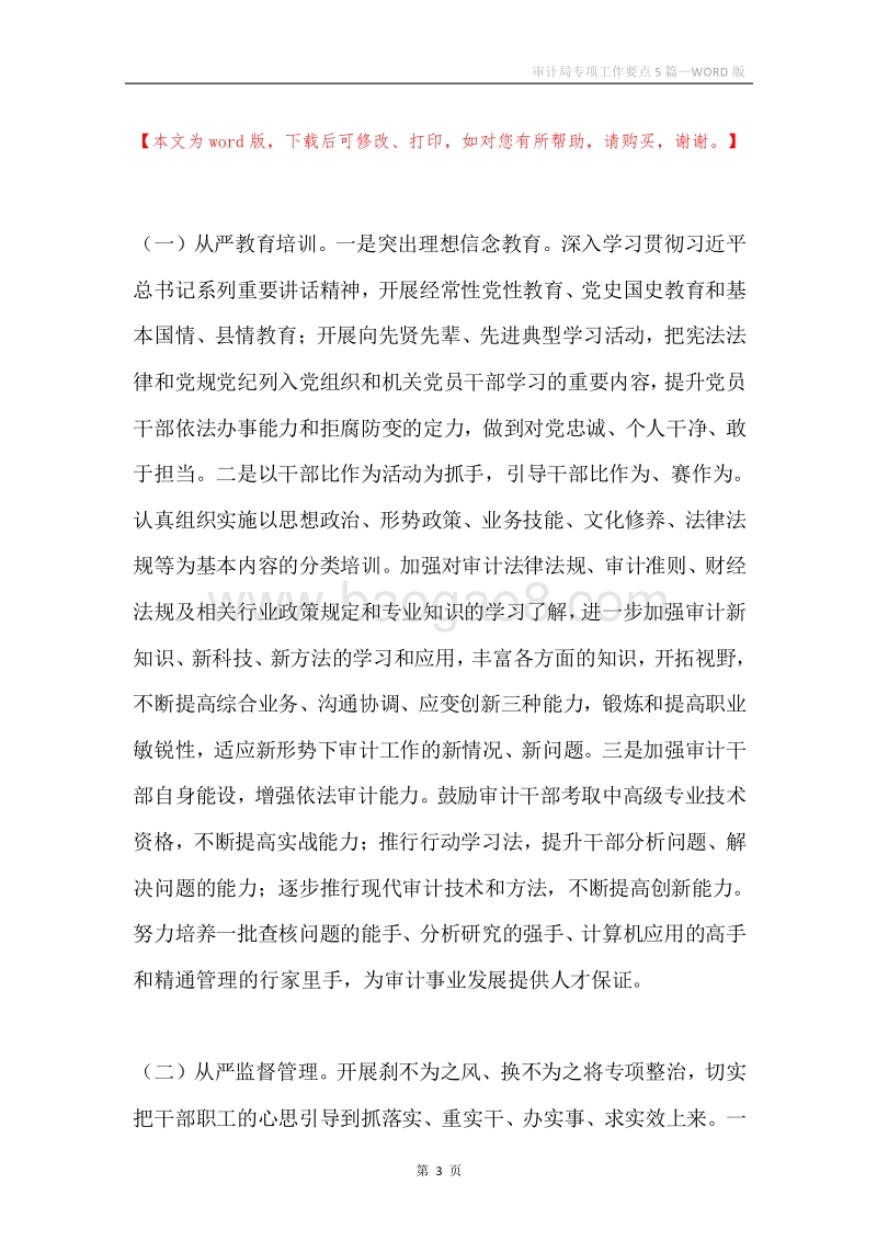 审计局专项工作要点5篇.docx_第3页