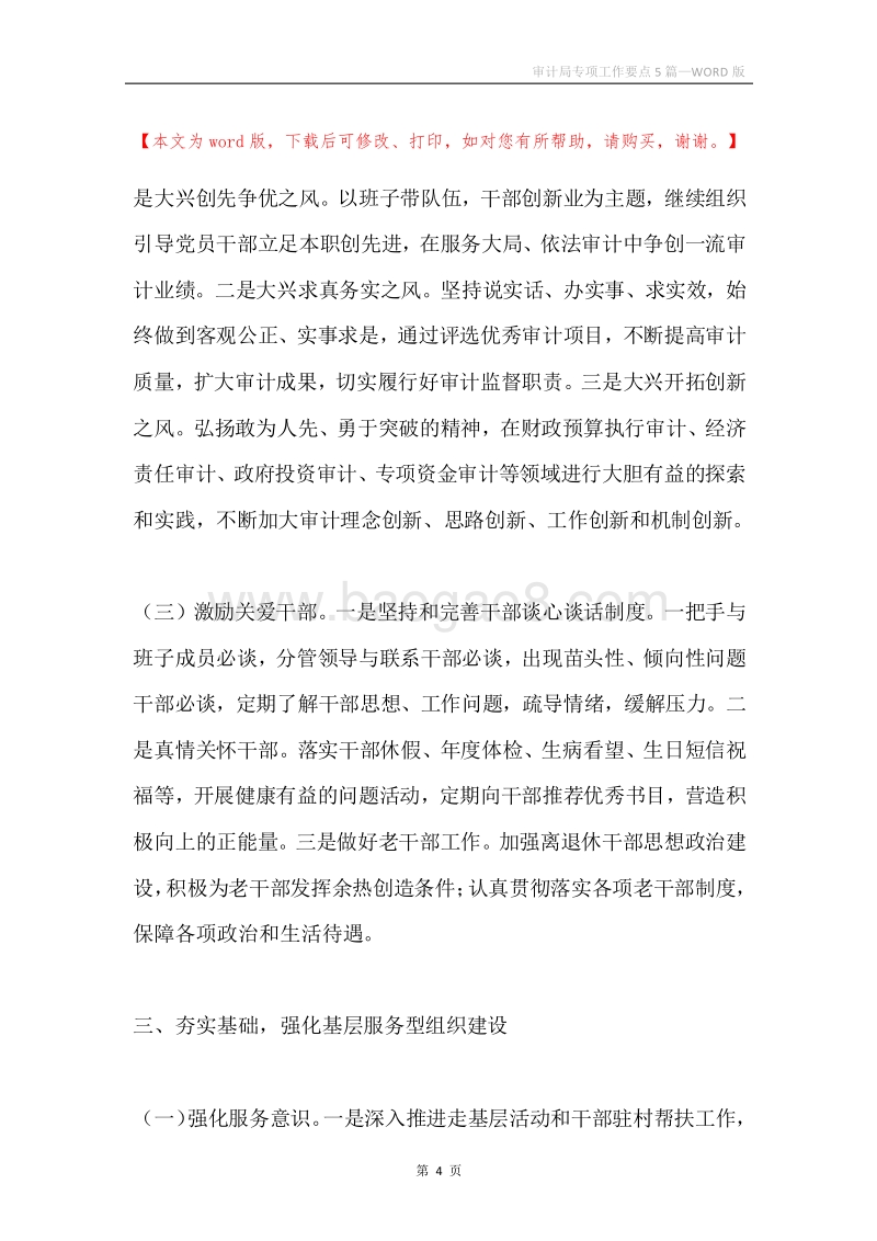 审计局专项工作要点5篇.docx_第4页