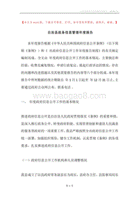 自治县政务信息管理年度报告.docx