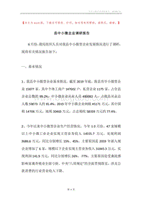 县中小微企业调研报告.docx