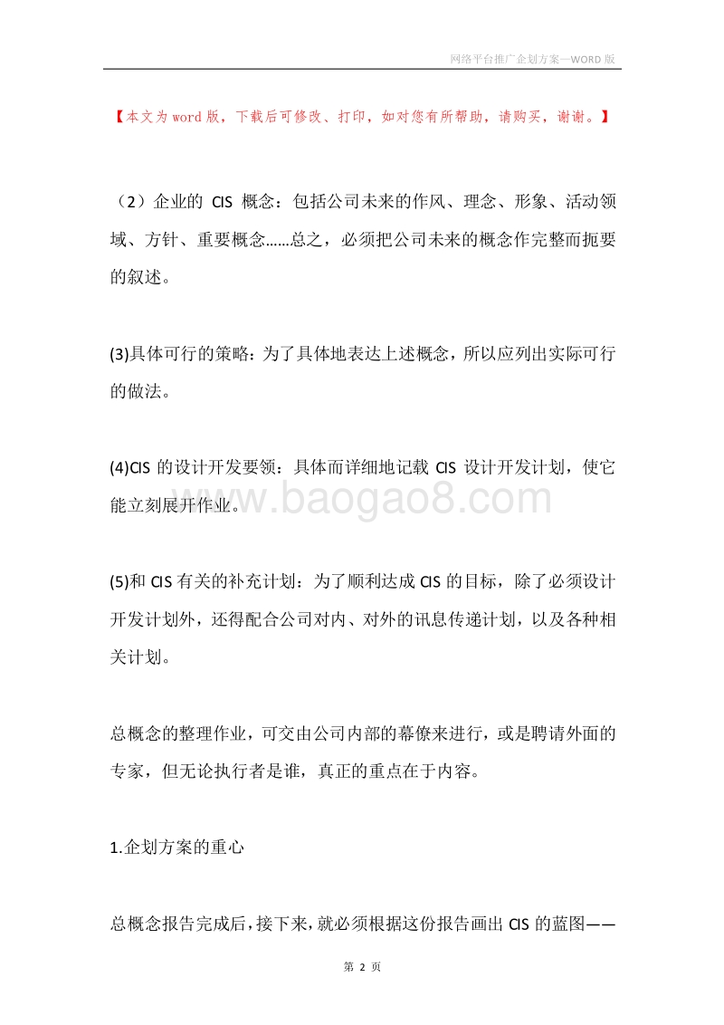 网络平台推广企划方案.docx_第2页