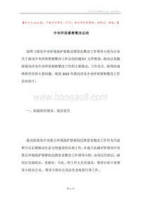 中央环保督察整改总结.docx