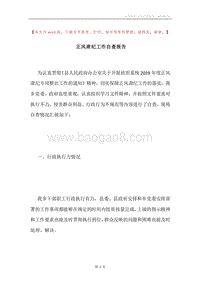 正风肃纪工作自查报告.docx