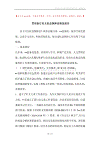 贯彻执行妇女权益保障法情况报告.docx