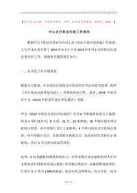 中心支行依法行政工作报告.docx