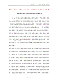 农业银行学习十六届五中全会-心得体会.docx