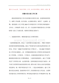 质量兴县自查工作汇报.docx