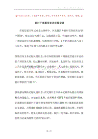 驻村干部基层走访经验交流.docx