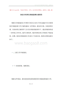 执法分局岗位效能监察自查报告.docx