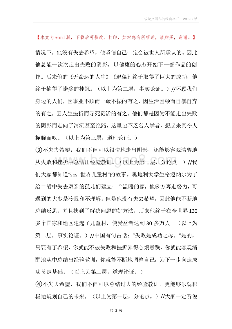 议论文写作的经典格式.docx_第2页