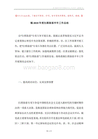 镇2019年度扫黑除恶半年工作总结.docx