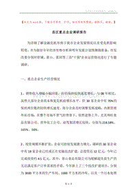 县区重点企业调研报告.docx