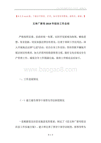 文体广新局2019年综治工作总结.docx