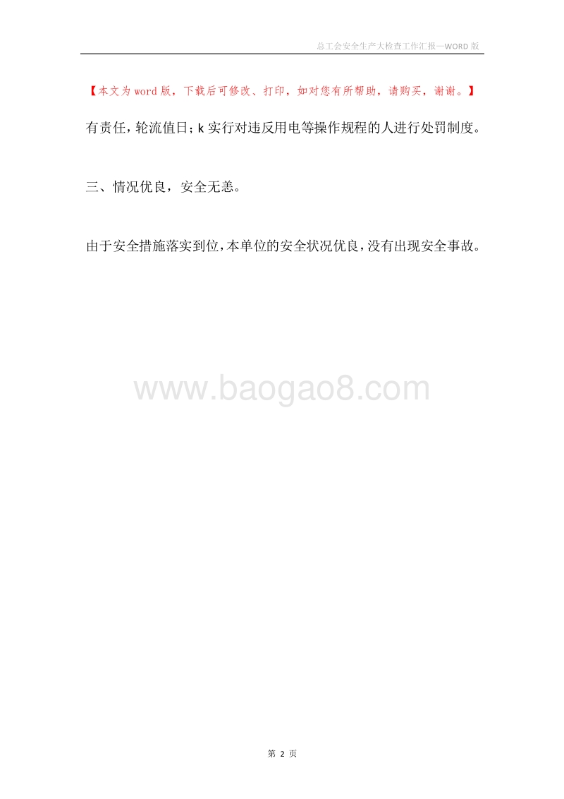 总工会安全生产大检查工作汇报.docx_第2页