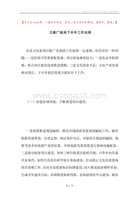 文新广旅局下半年工作安排.docx
