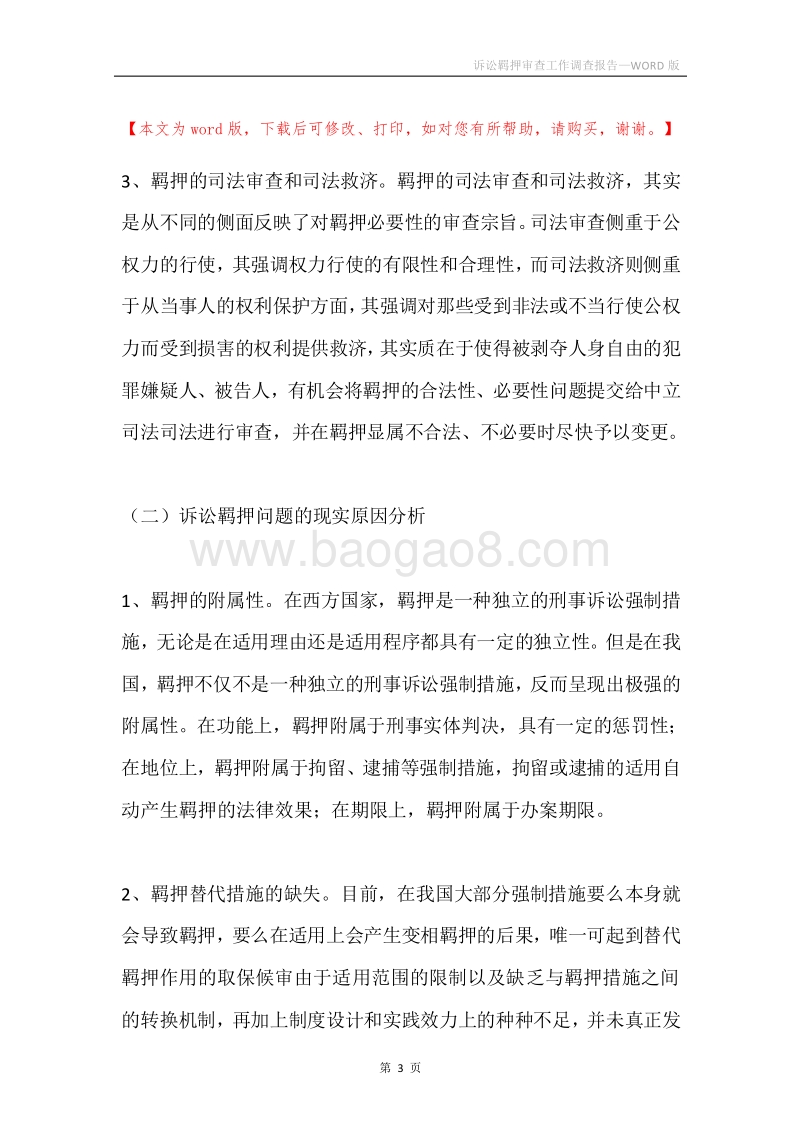 诉讼羁押审查工作调查报告.docx_第3页