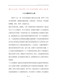 十六大精神学习心得.docx