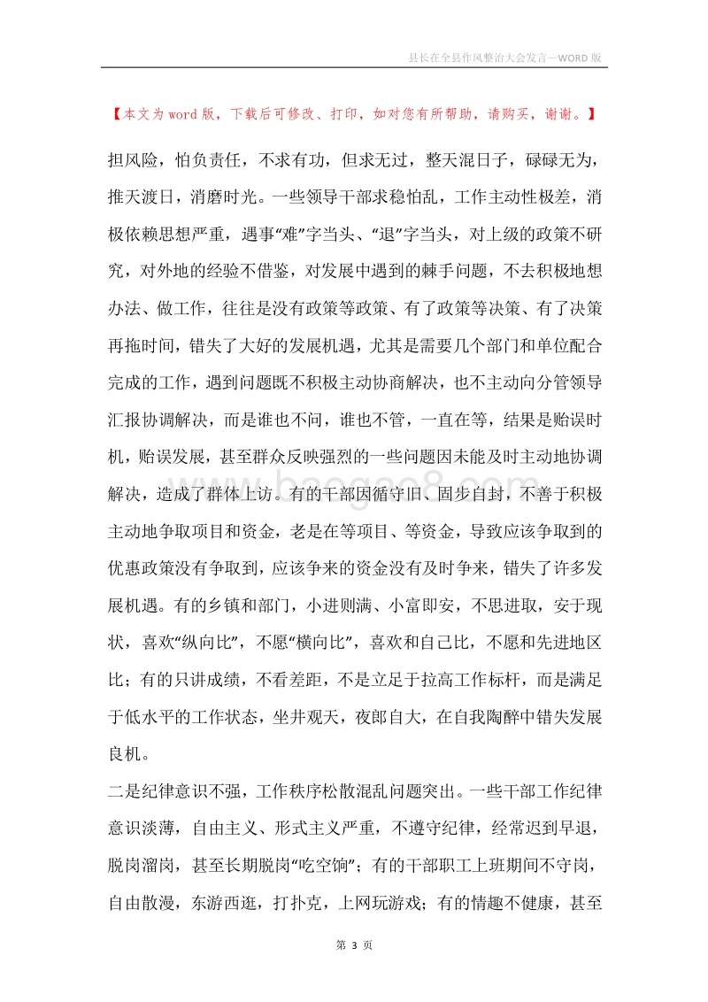县长在全县作风整治大会发言.docx_第3页