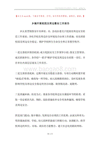 乡镇开展校园及周边整治工作报告.docx