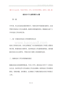 综治办个人述职报告2篇.docx