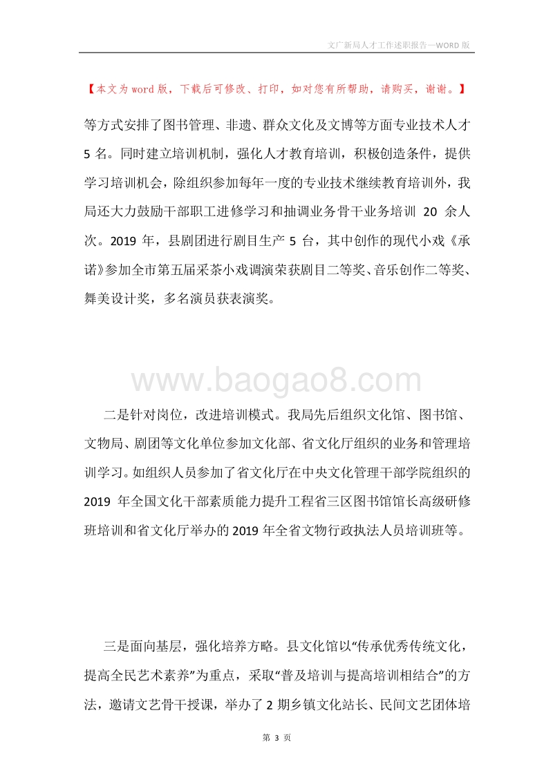 文广新局人才工作述职报告.docx_第3页