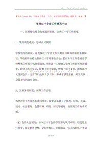 学院红十字会工作情况小结.docx